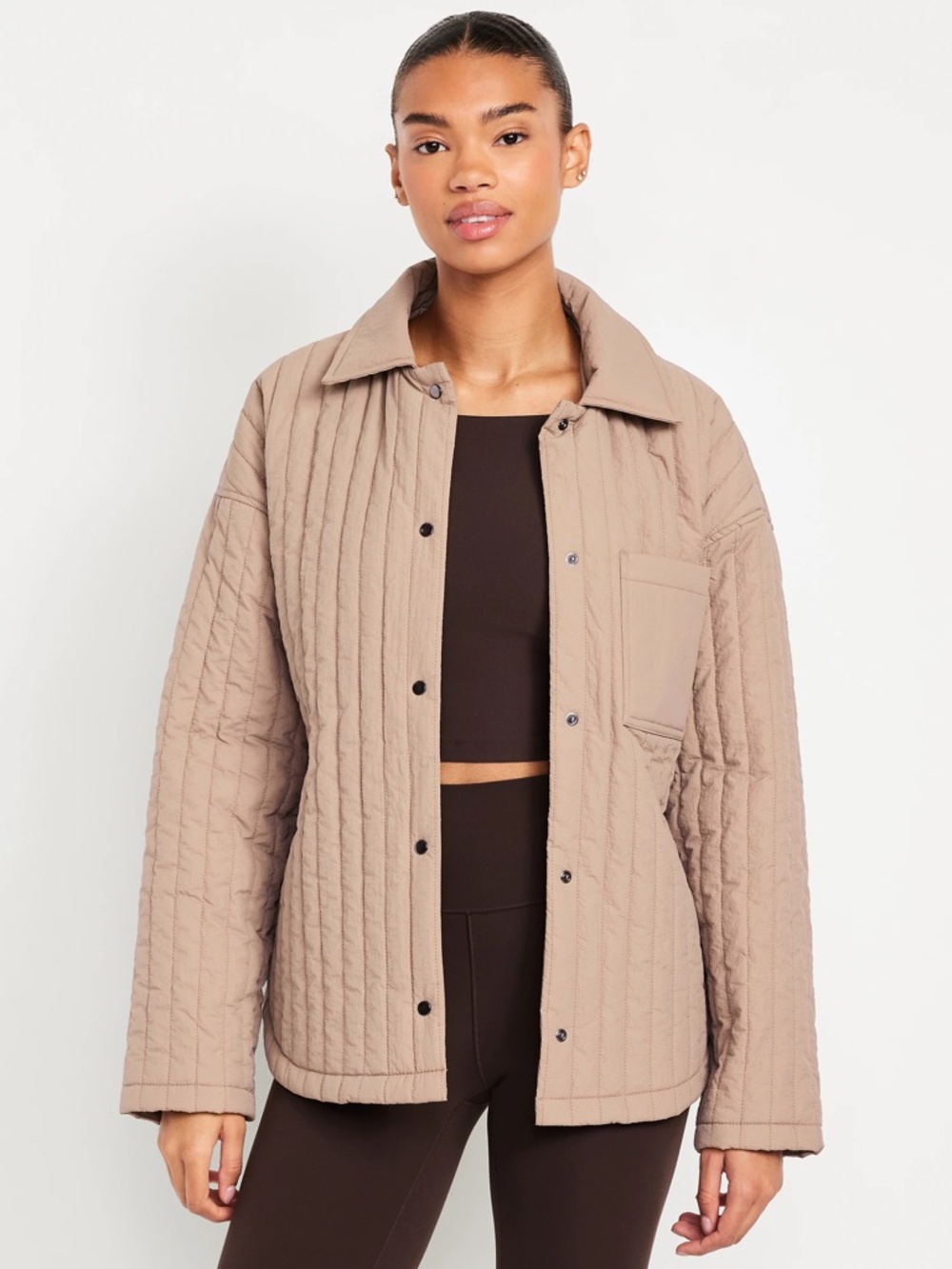Old Navy Oversized Lightweight Water-Resistant Quilted Jacket